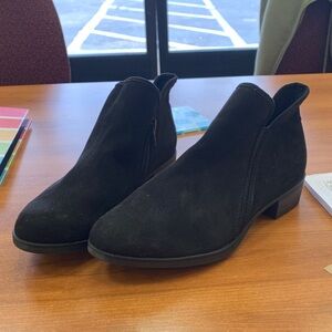 Time and Tru Black Ankle Booties